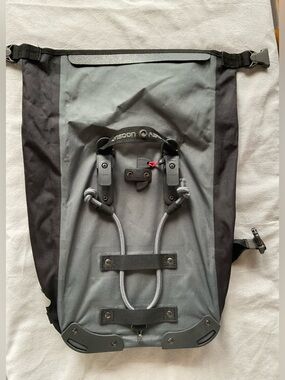 Axiom Monsoon Aero DLX Waterproof Bike Pannier Set Grey Black